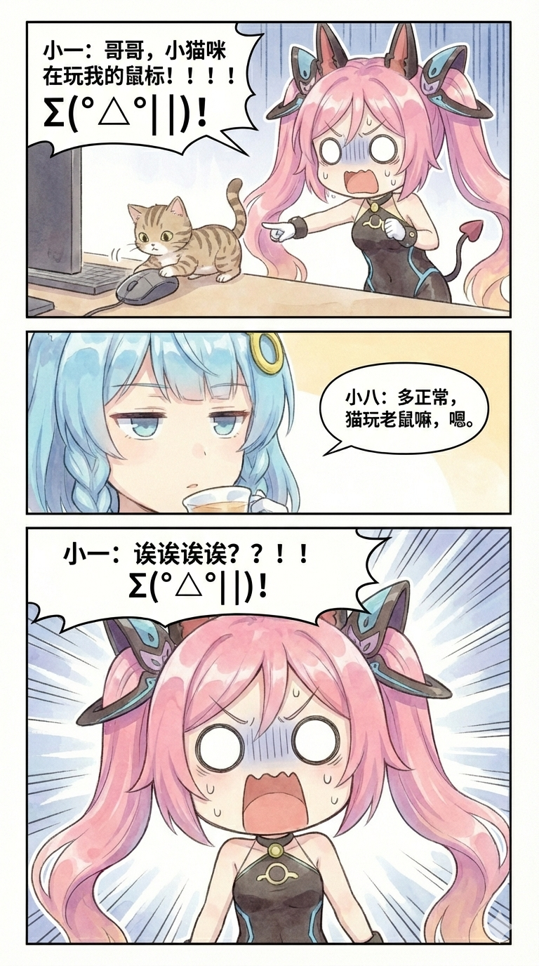 184.（成品）兄妹日常：猫玩“老鼠”篇.png